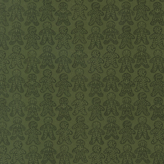Gingerbread Lane Gingerbread Dance Novelty Holly by Kileys Quilt Room for Moda Fabrics 26152-14