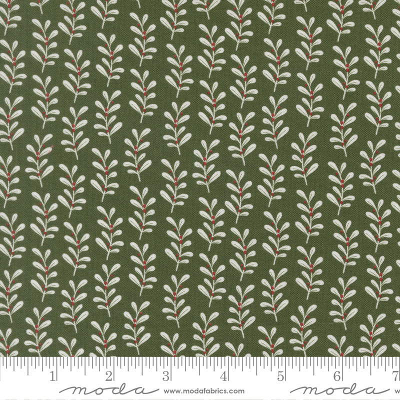 Gingerbread Lane Holly Stripes Holly by Kileys Quilt Room for Moda Fabrics 26154-14 scale