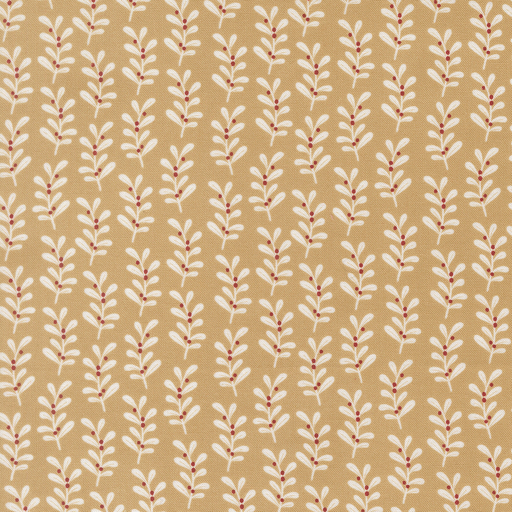 Gingerbread Lane Holly Stripes Gingerbread by Kileys Quilt Room for Moda Fabrics 26154-21