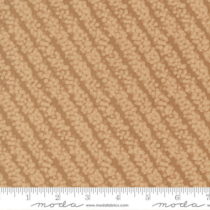Gingerbread Lane Flowing Forest Stripes Cocoa by Kileys Quilt Room for Moda Fabrics 26156-22 scale