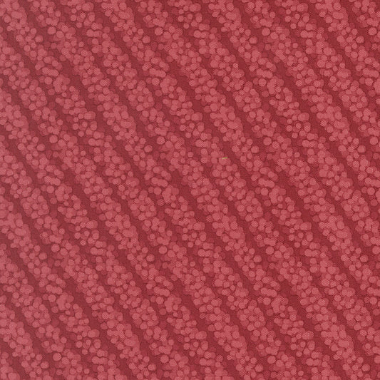 Gingerbread Lane Flowing Forest Stripes Cranberry by Kileys Quilt Room for Moda Fabrics 26156-18