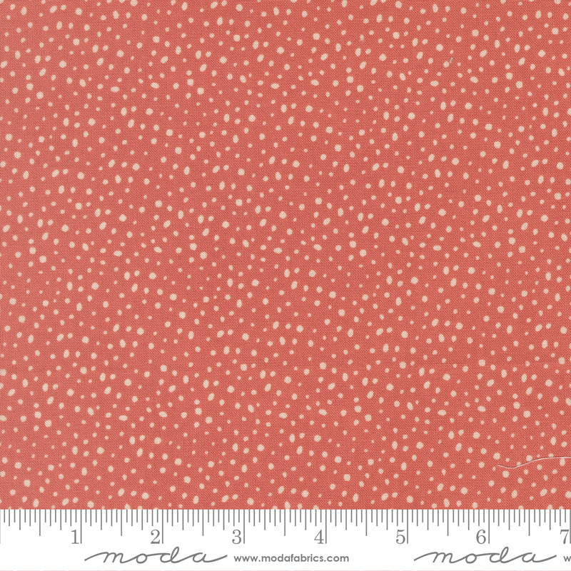 Gingerbread Lane Flurry Dots Rosy by Kileys Quilt Room for Moda Fabrics 26158-17 scale