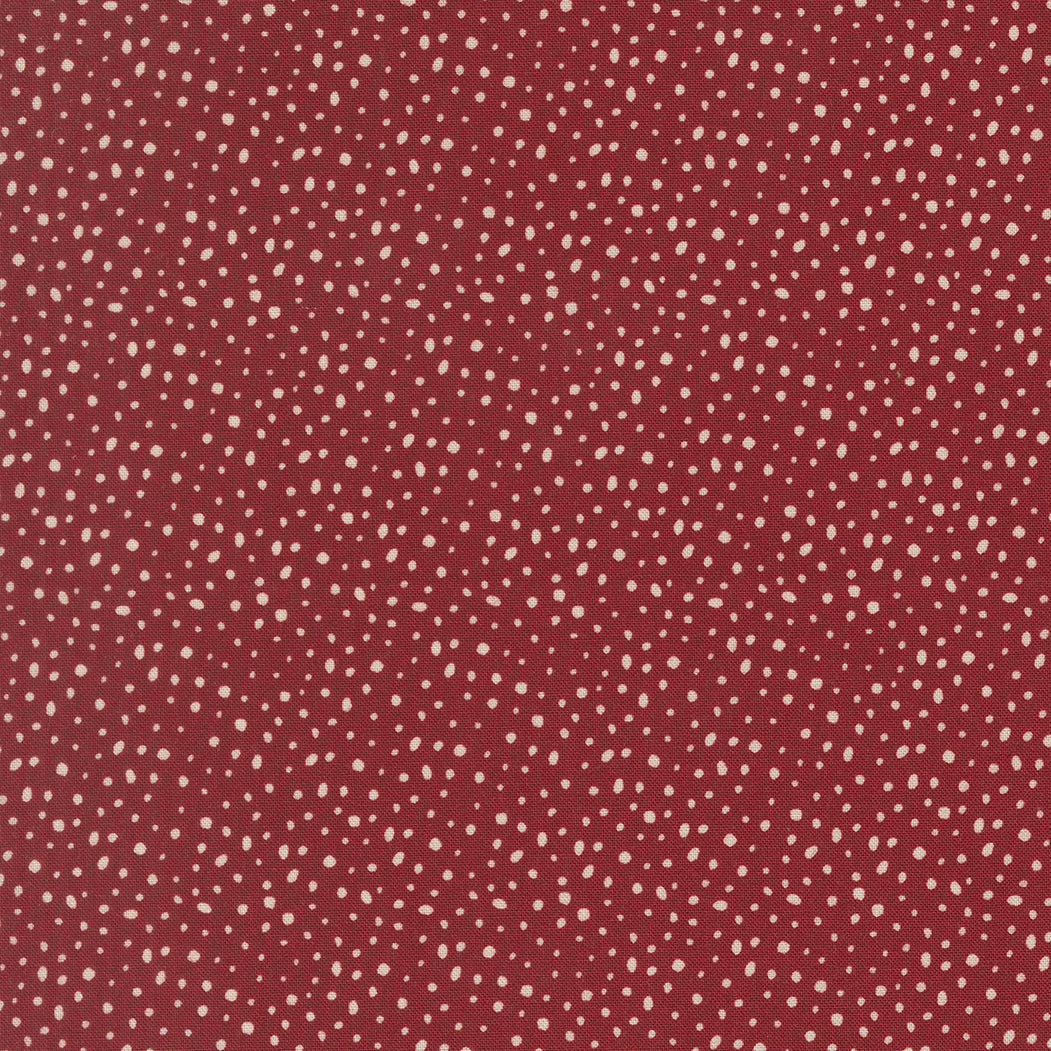 Gingerbread Lane Flurry Dots Cranberry by Kileys Quilt Room for Moda Fabrics 26158-18