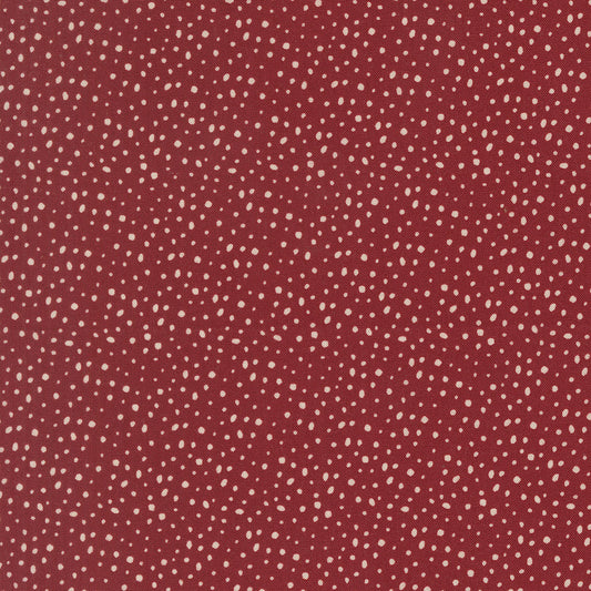 Gingerbread Lane Flurry Dots Cranberry by Kileys Quilt Room for Moda Fabrics 26158-18