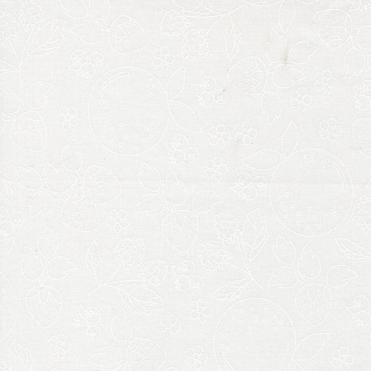 Fruit Salad Fruit Sketch Novelty Toile OFF WHITE WHITE by Corey Yoder for Moda 29241-11
