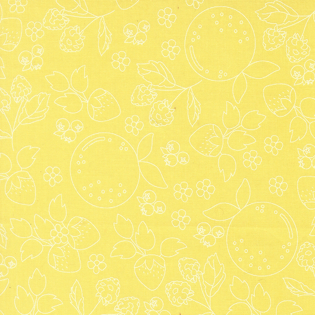 Fruit Salad Fruit Sketch Novelty Toile SUNSHINE by Corey Yoder for Moda 29241-17