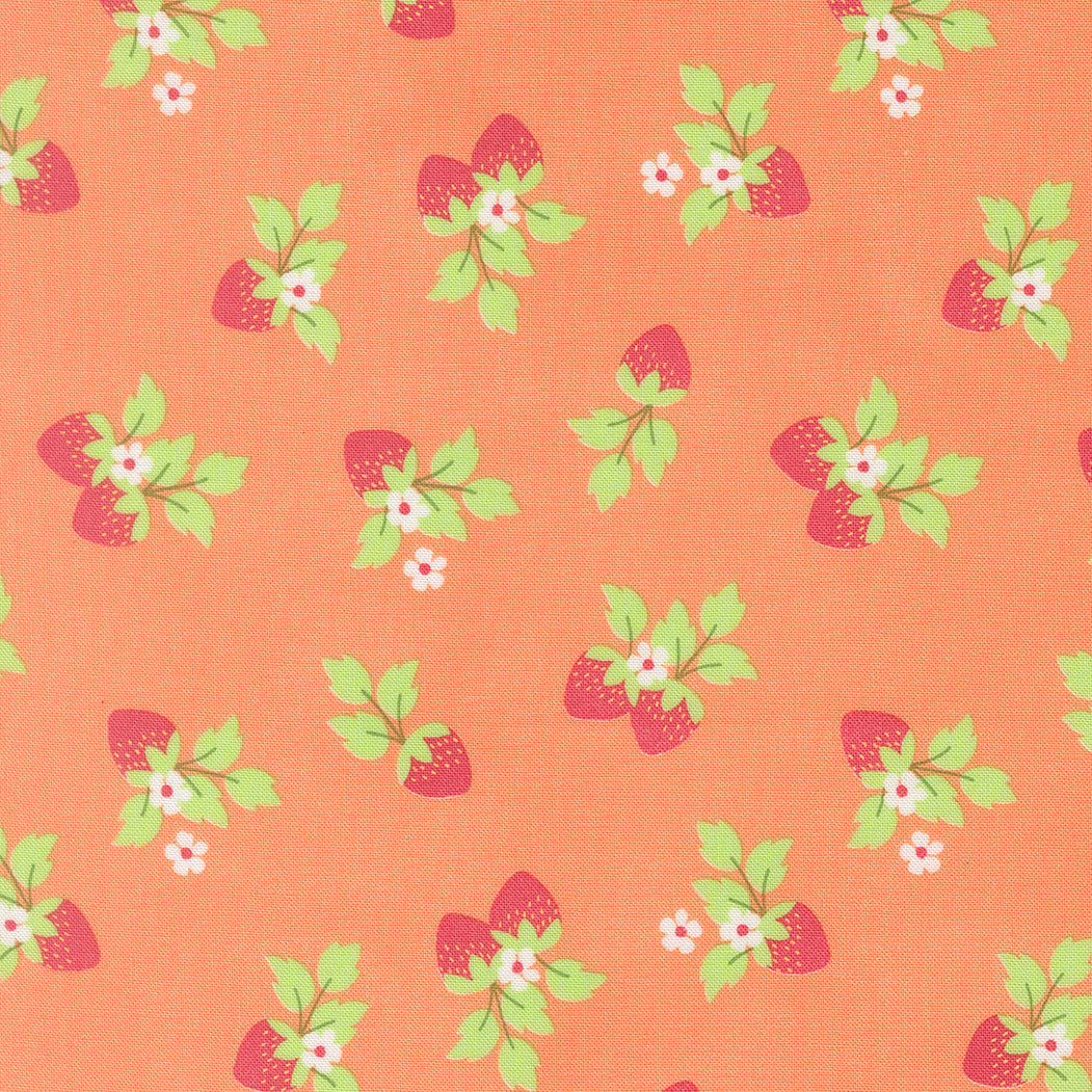 Fruit Salad Strawberries Novelty CORAL by Corey Yoder for Moda 29243-14