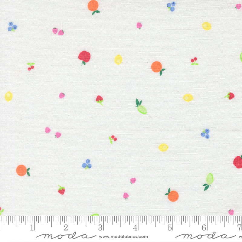 Fruit Salad Fruit Snack Blenders Small Fruit Dot OFF WHITE by Corey Yoder for Moda 29244-11 scale