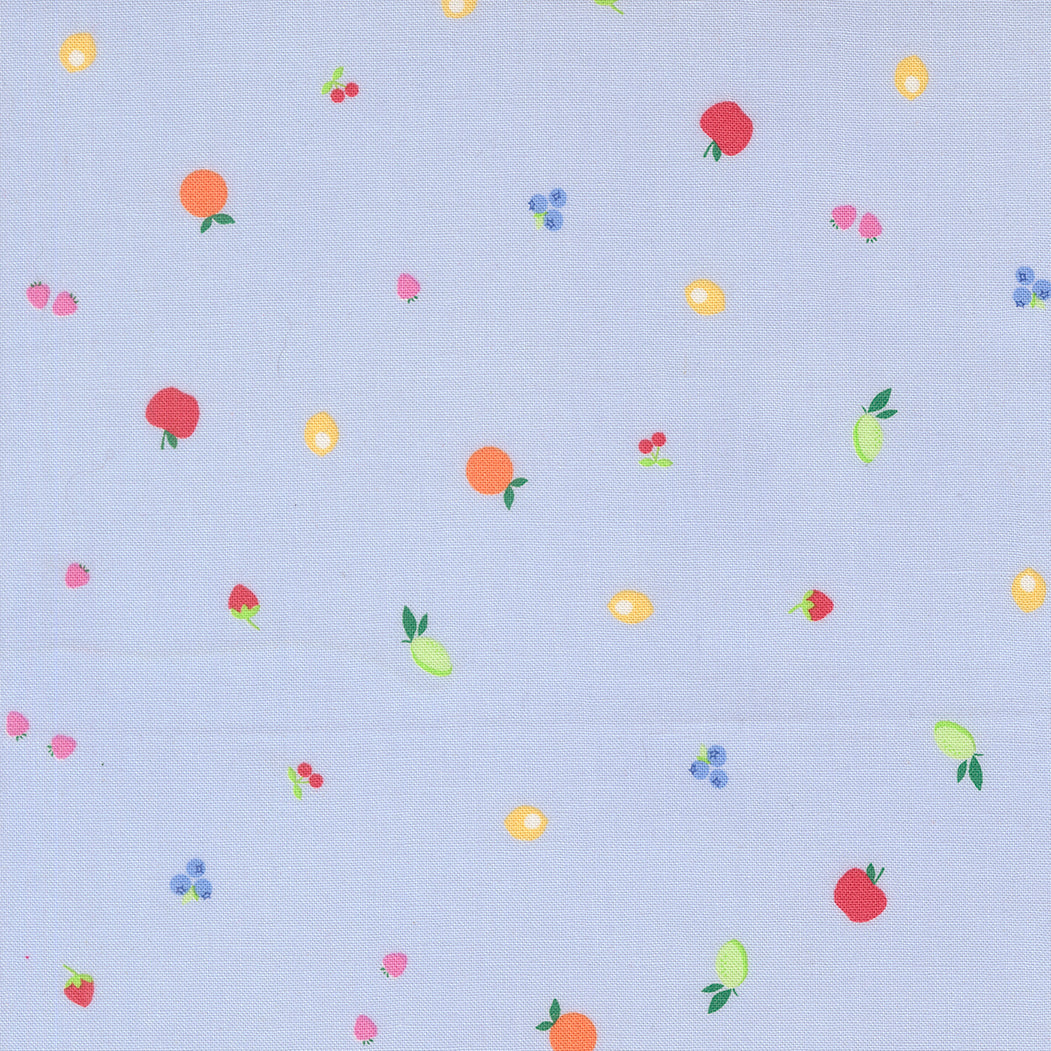 Fruit Salad Fruit Snack Blenders Small Fruit Dot LIGHT BLUE by Corey Yoder for Moda 29244-22