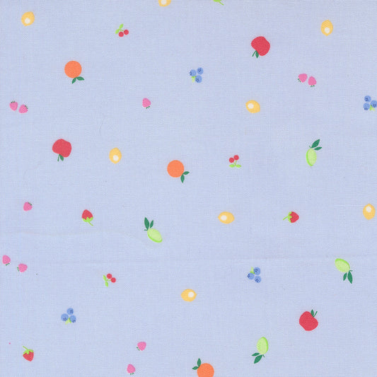 Fruit Salad Fruit Snack Blenders Small Fruit Dot LIGHT BLUE by Corey Yoder for Moda 29244-22