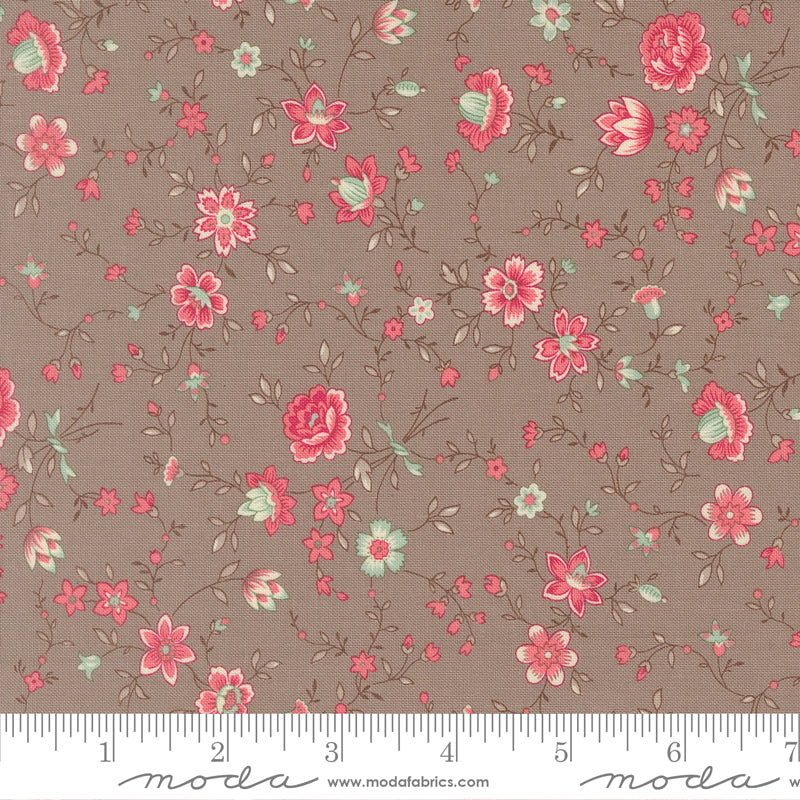 Lyda Rose STONE Floral Vines yardage