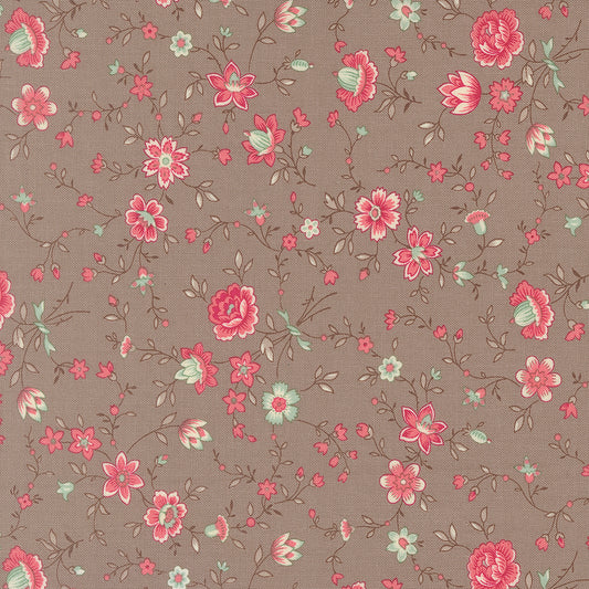 Lyda Rose STONE Floral Vines yardage