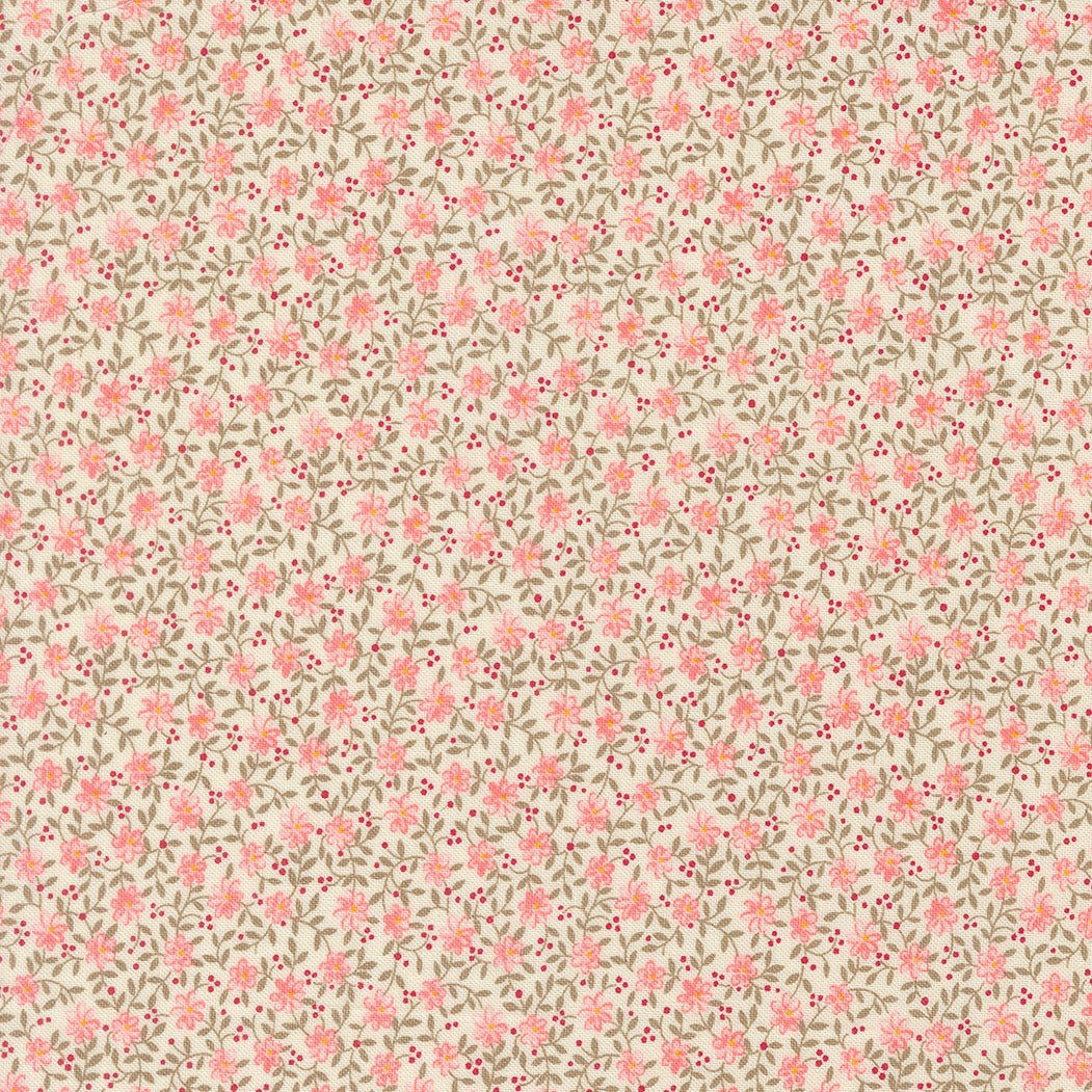 Lyda Rose PORCELAIN PINK Wild Rose Florals yardage