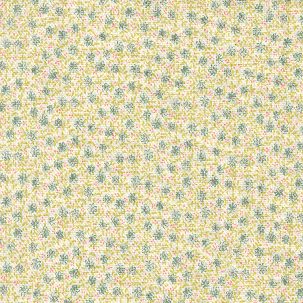 Lyda Rose PORCELAIN SKY Wild Rose Florals yardage