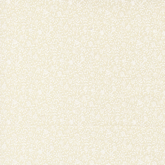 Lyda Rose PORCELAIN WHITE Wild Rose Florals yardage