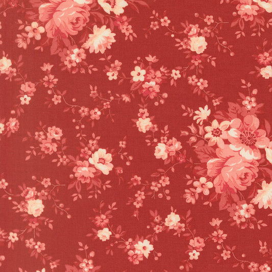 Petals And Polka Dots Blossoms Florals Rose by Bunny Hill Designs for Moda Fabrics 3080-20