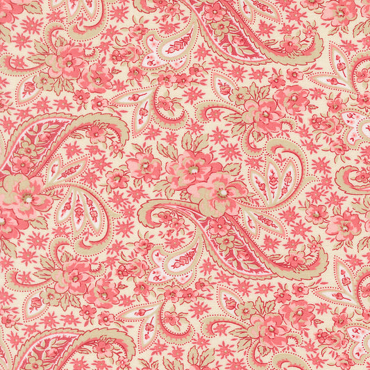 Petals And Polka Dots Pretty Paisley Lace by Bunny Hill Designs for Moda Fabrics 3081-11