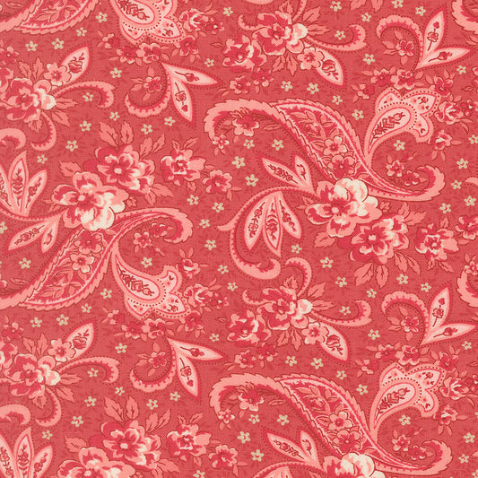 Petals And Polka Dots Pretty Paisley Tea Rose by Bunny Hill Designs for Moda Fabrics 3081-17