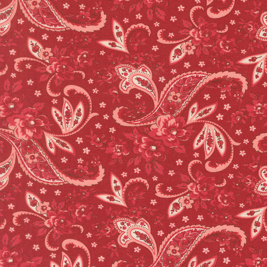 Petals And Polka Dots Pretty Paisley Rose by Bunny Hill Designs for Moda Fabrics 3081-20