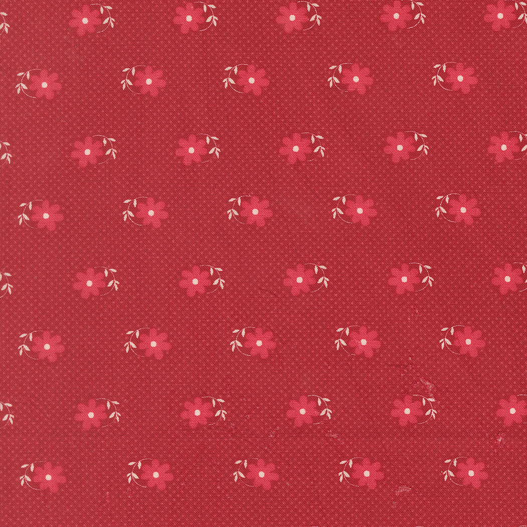 Petals And Polka Dots Pinwheels Florals Dots Rose by Bunny Hill Designs for Moda Fabrics 3083-20