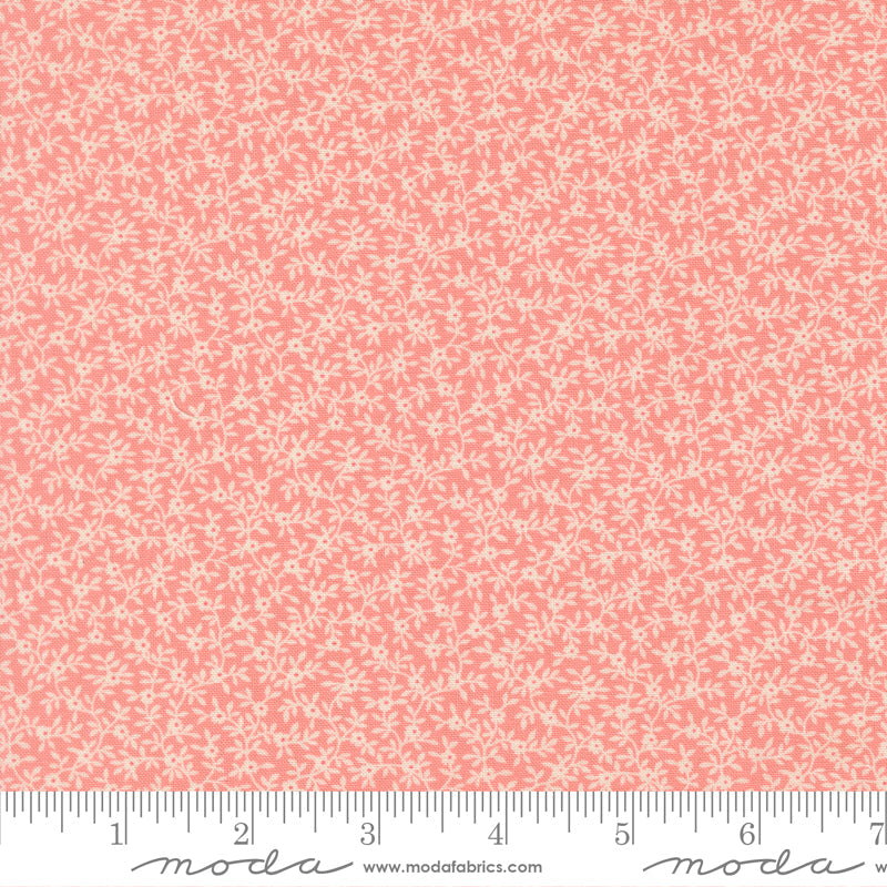 Petals And Polka Dots Garden Vine Florals Blossoms by Bunny Hill Designs for Moda Fabrics 3084-15 scale