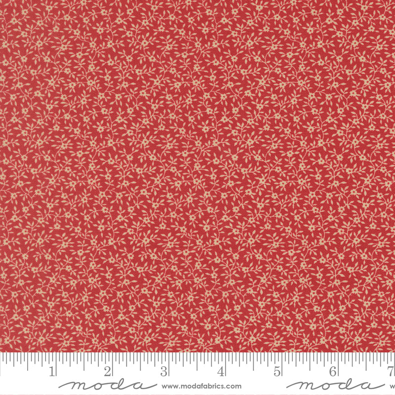 Petals And Polka Dots Garden Vine Florals Rose by Bunny Hill Designs for Moda Fabrics 3084-19 scale
