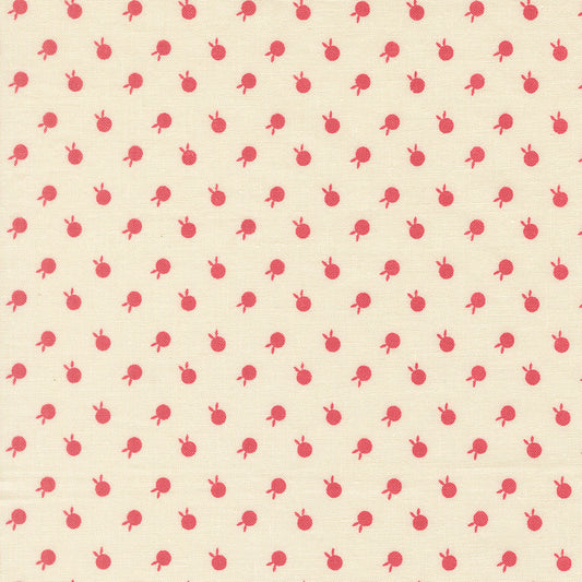 Petals And Polka Dots Berry Dots Lace by Bunny Hill Designs for Moda Fabrics 3086-11