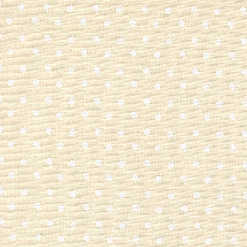 Petals And Polka Dots Berry Dots Lace White by Bunny Hill Designs for Moda Fabrics 3086-31