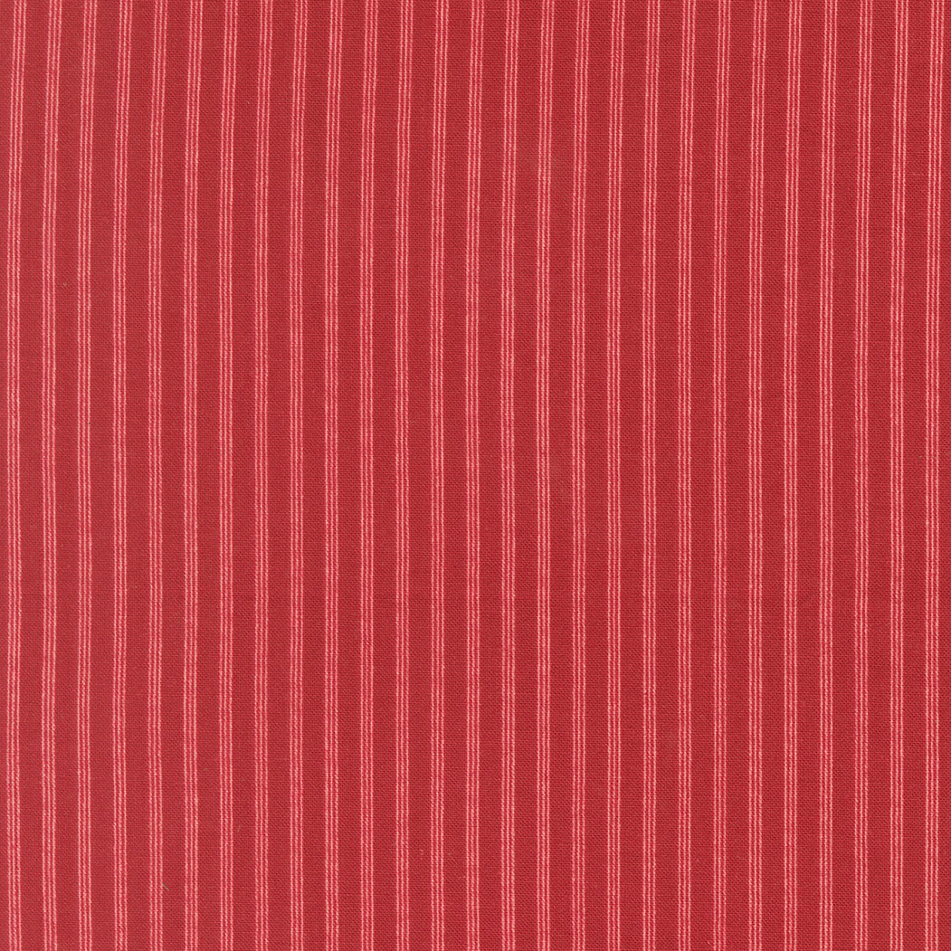 Petals And Polka Dots Stripe Stripes Rose by Bunny Hill Designs for Moda Fabrics 3087-19