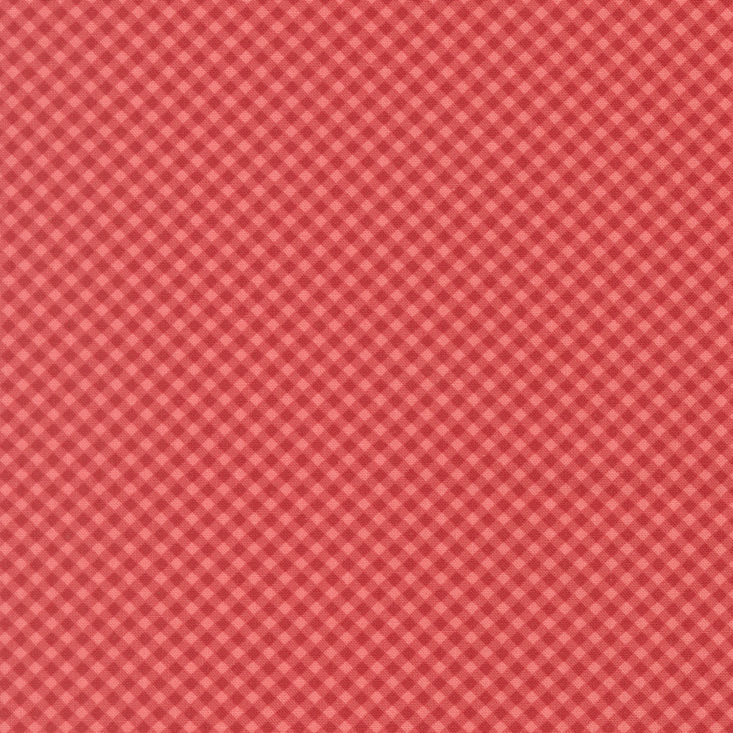 Petals And Polka Dots Gingham Checks and Plaids Berry by Bunny Hill Designs for Moda Fabrics 3088-16