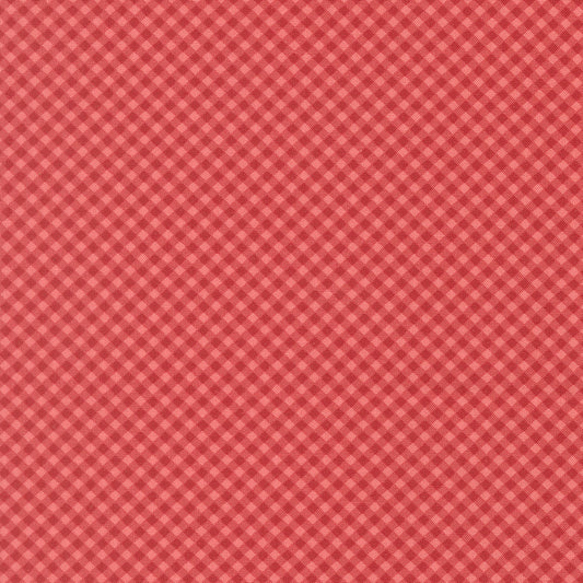 Petals And Polka Dots Gingham Checks and Plaids Berry by Bunny Hill Designs for Moda Fabrics 3088-16