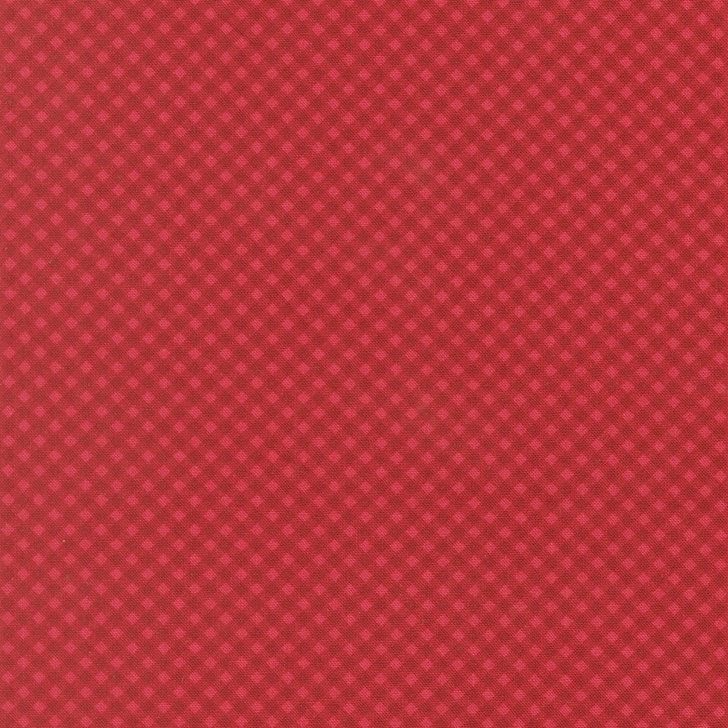 Petals And Polka Dots Gingham Checks and Plaids Rose by Bunny Hill Designs for Moda Fabrics 3088-18