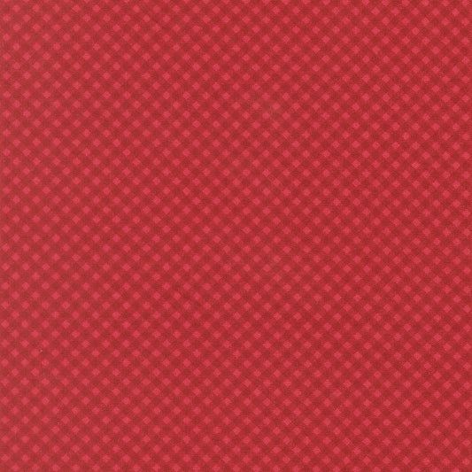 Petals And Polka Dots Gingham Checks and Plaids Rose by Bunny Hill Designs for Moda Fabrics 3088-18