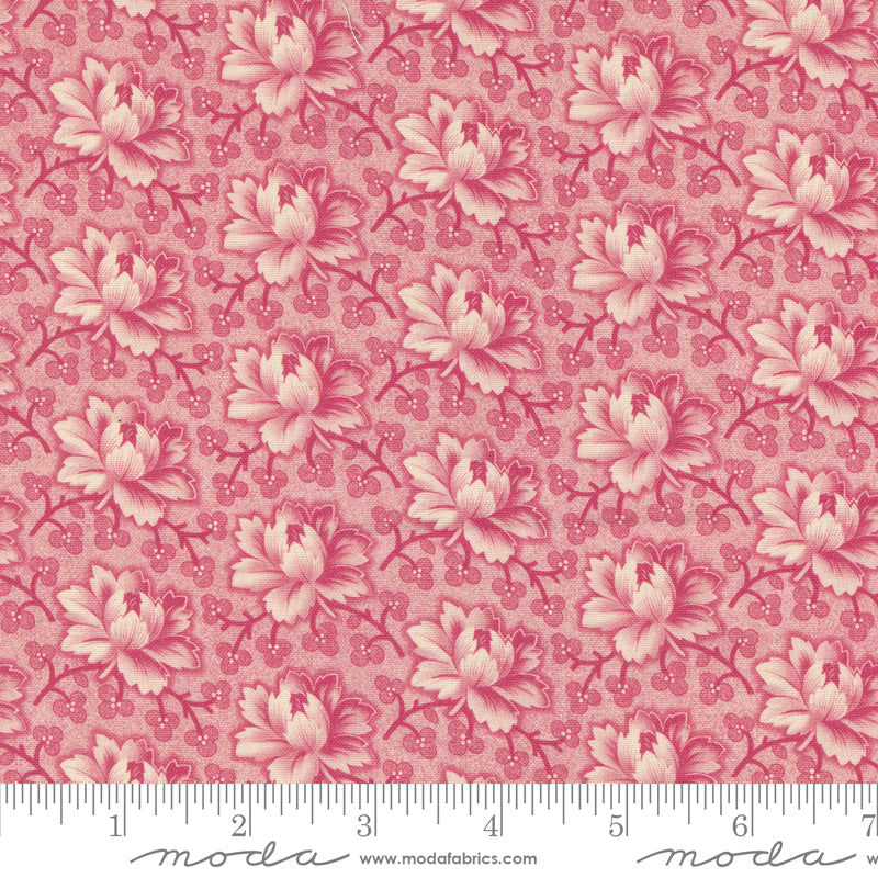 Goodnight Irene Tea Rose Florals Carnation by Betsy Cutchian for Moda Fabrics 31702-12 scale