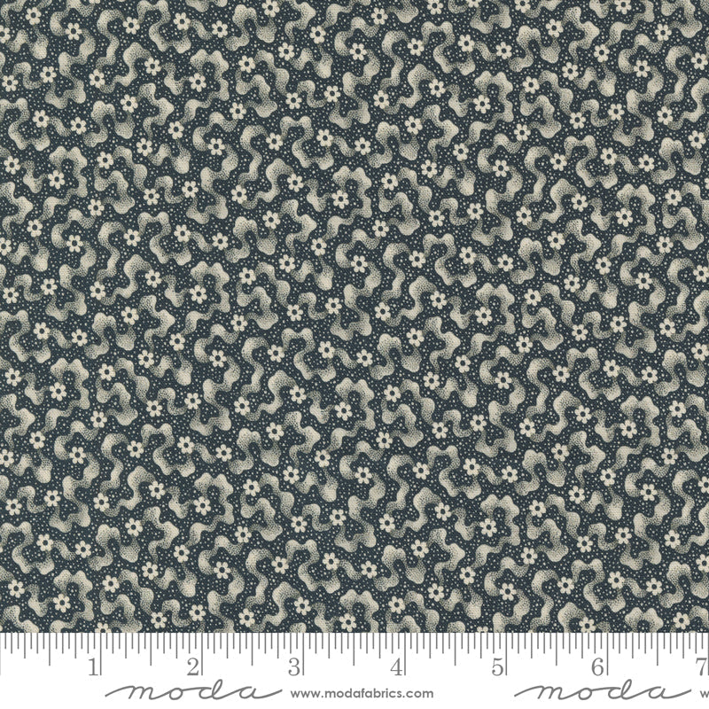 Goodnight Irene Ripples Blenders Floral Graphite by Betsy Cutchian for Moda Fabrics 31703-19 scale