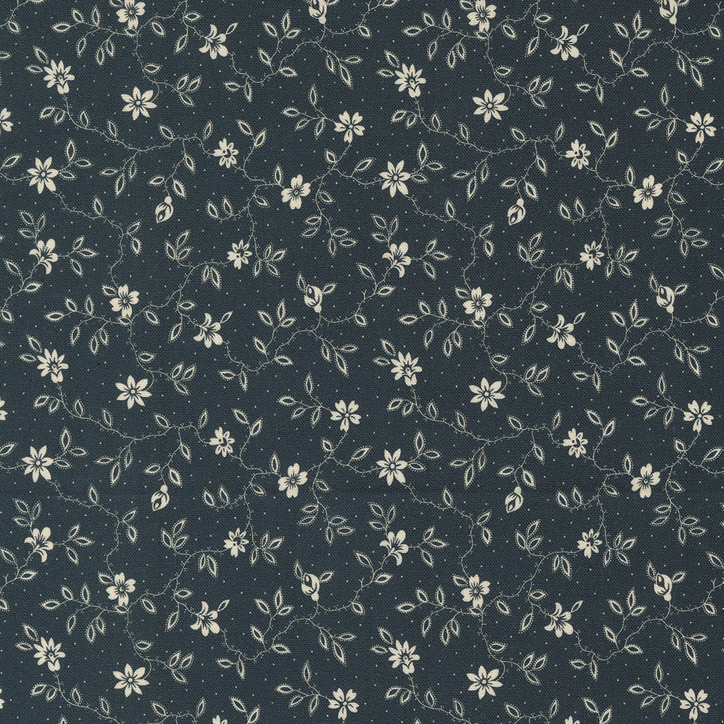 Goodnight Irene Blossom Vines Graphite by Betsy Cutchian for Moda Fabrics 31705-25