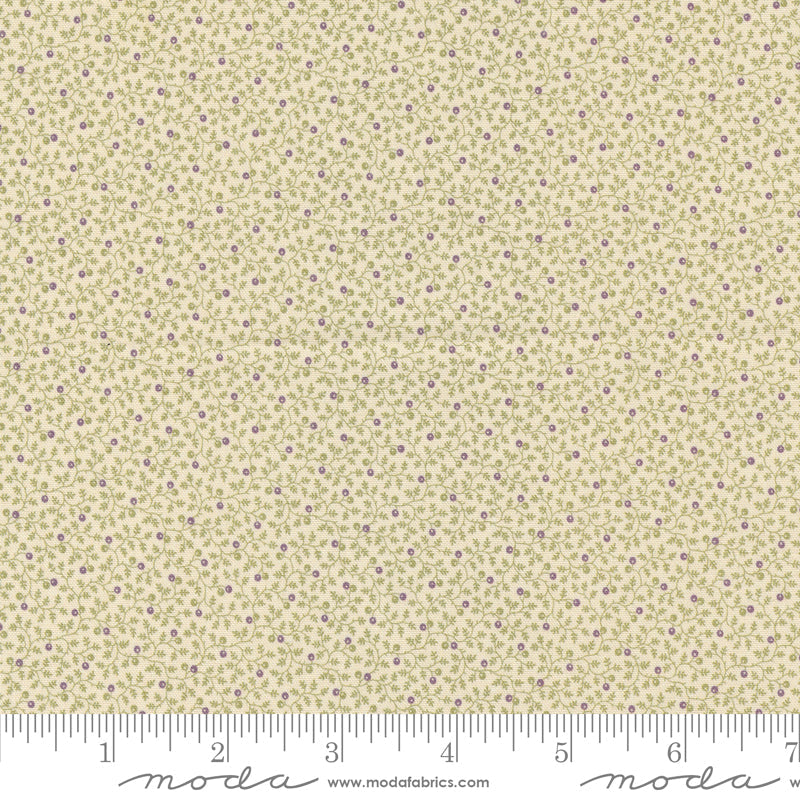 Goodnight Irene Blooming Grove Blenders Berry Vines Sage by Betsy Cutchian for Moda Fabrics 31706-14 scale