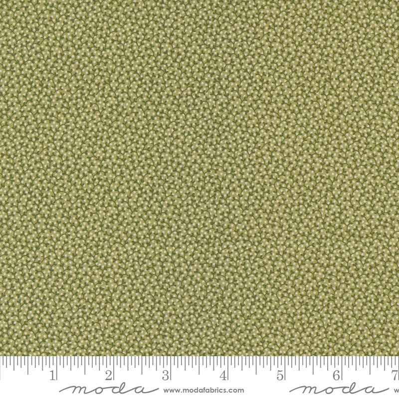 Goodnight Irene Sweetheart Moss by Betsy Cutchian for Moda Fabrics 31707-13 scale
