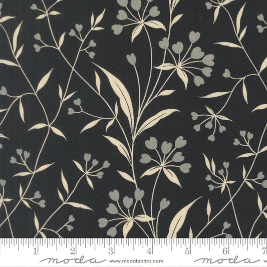 Arabesque Highland Florals Midnight by Studio M for Moda 33832-17 scale