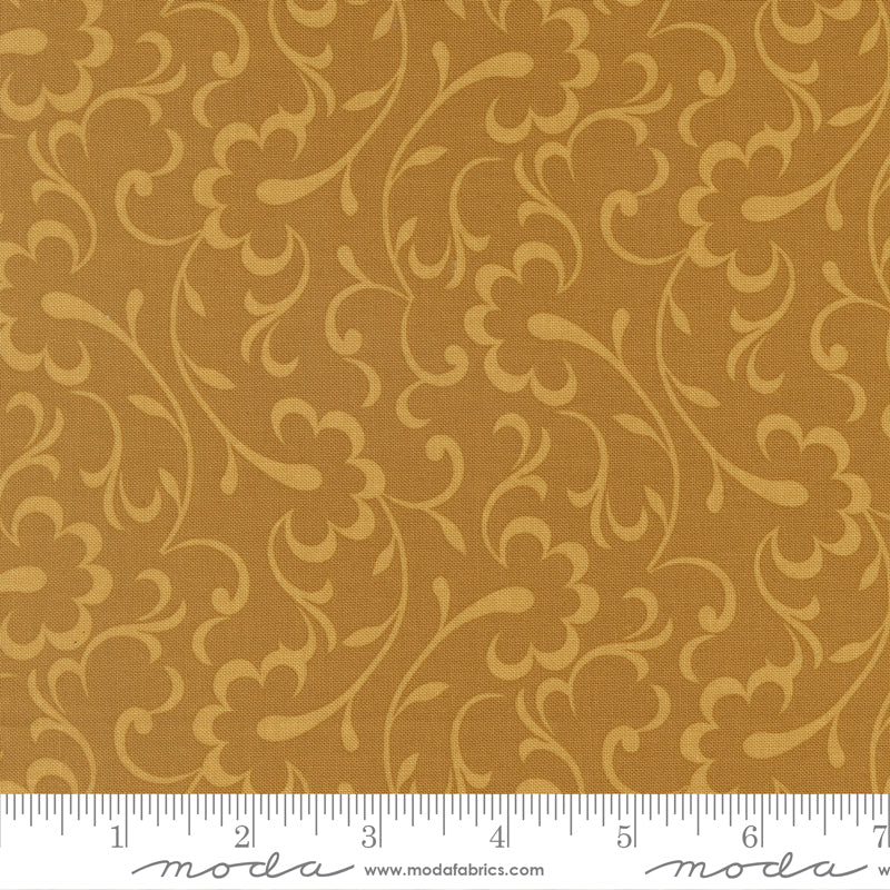 Arabesque Wilshire Blenders Golden by Studio M for Moda 33833-14 scale