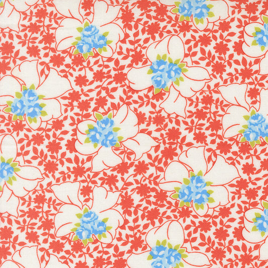 Rosie Nanas Apron Florals Whipped Cream by Fig Tree Co for Moda