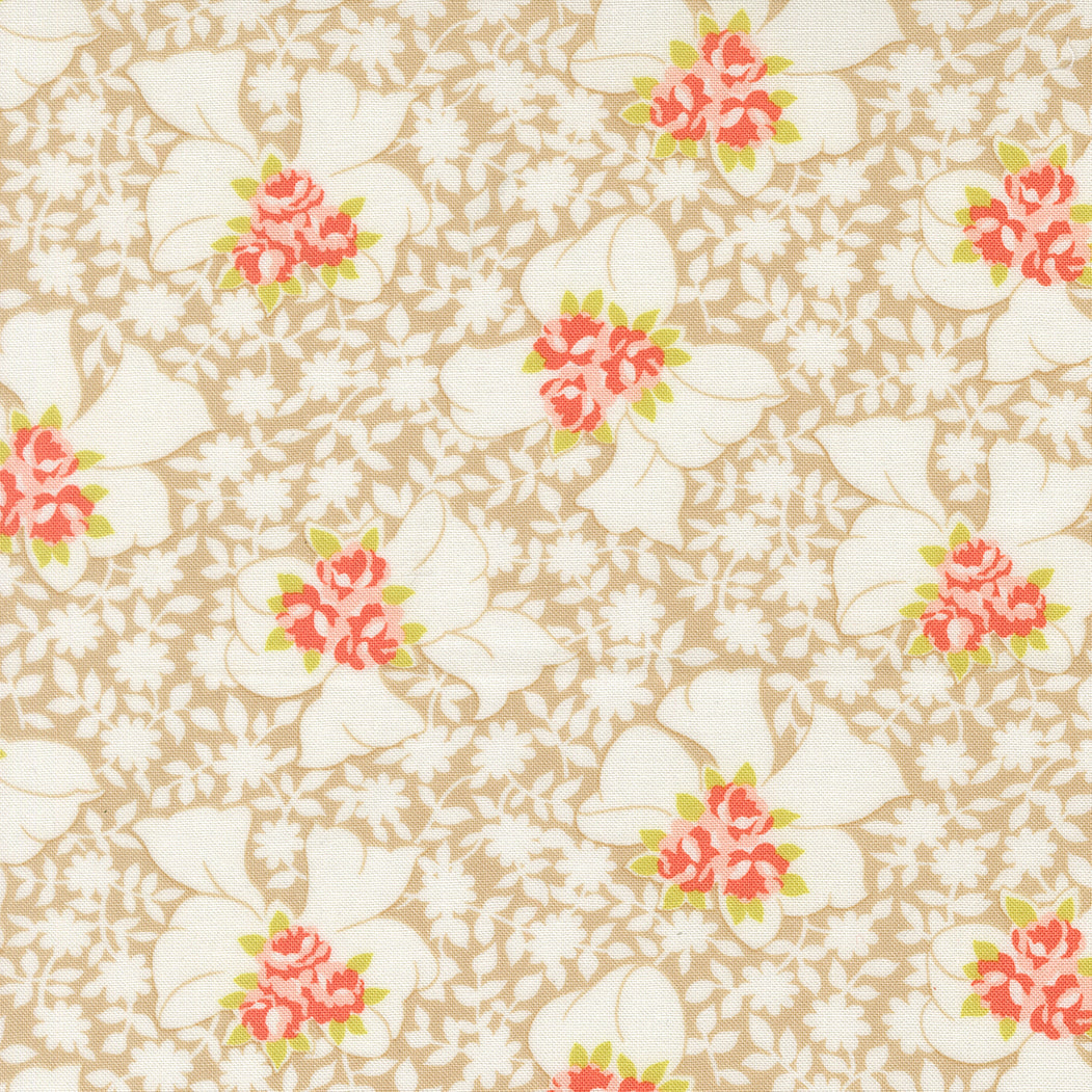 Rosie Nanas Apron Florals Garden Path by Fig Tree Co for Moda