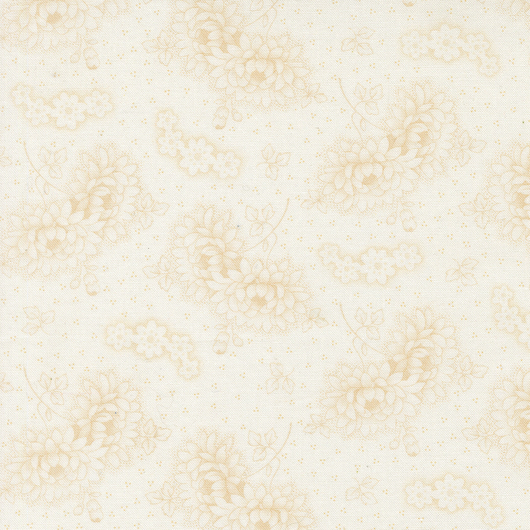 Rosie Vintage Linen Florals Whipped Cream by Fig Tree Co for Moda