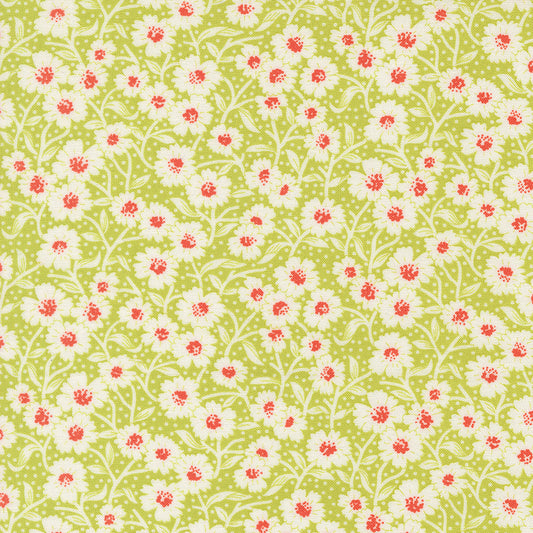 Rosie Picnic Blooms Green Apple by Fig Tree Co for Moda