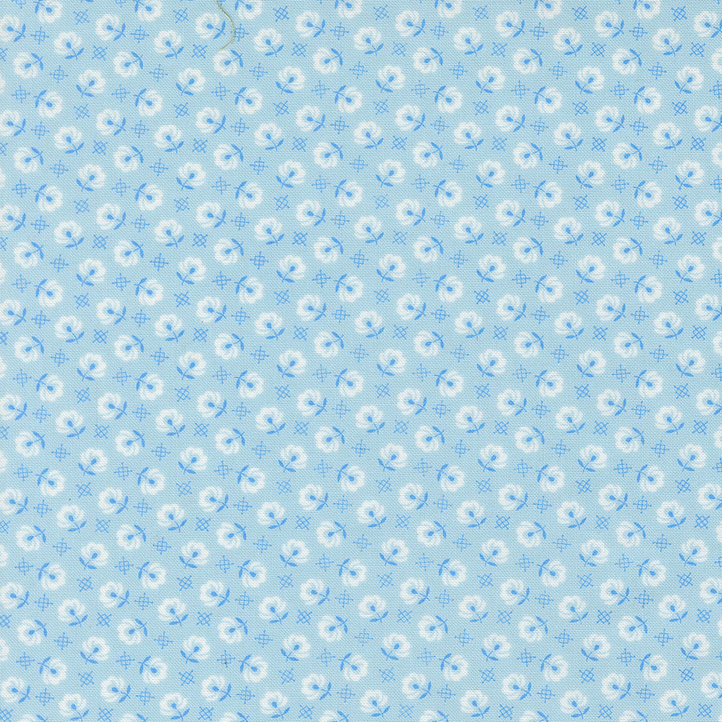 Rosie Prairie Toss Forget Me Not by Fig Tree Co for Moda