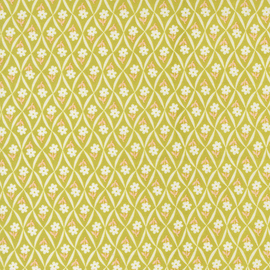 Rosie Climbing Daisy Green Apple by Fig Tree Co for Moda