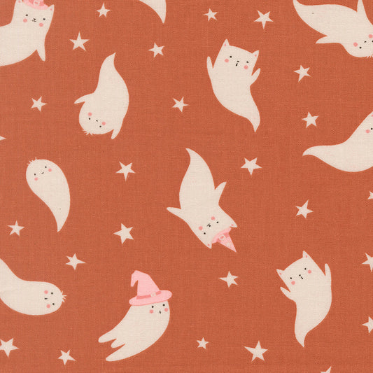 Purrs And Boos Ghost Novelty Spice by Elena Amo for Moda Fabrics 39061-15
