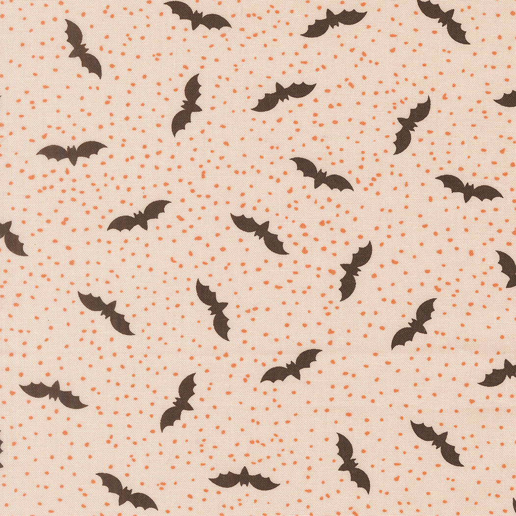 Purrs And Boos Bats Halloween Moonbeam by Elena Amo for Moda Fabrics 39063-11