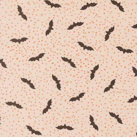 Purrs And Boos Bats Halloween Moonbeam by Elena Amo for Moda Fabrics 39063-11