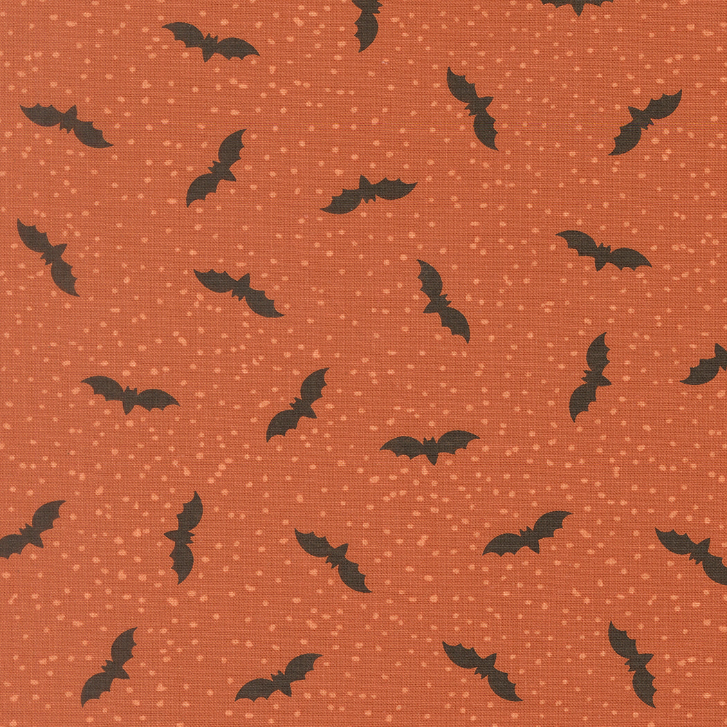 Purrs And Boos Bats Halloween Spice by Elena Amo for Moda Fabrics 39063-15